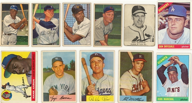1940s-1960s Topps and Assorted Brands Collection (200+) Including Hall of Famers
